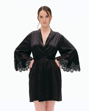 Silk Robe 04101SL black