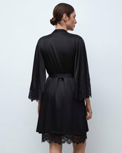 Silk Robe 04101SL black