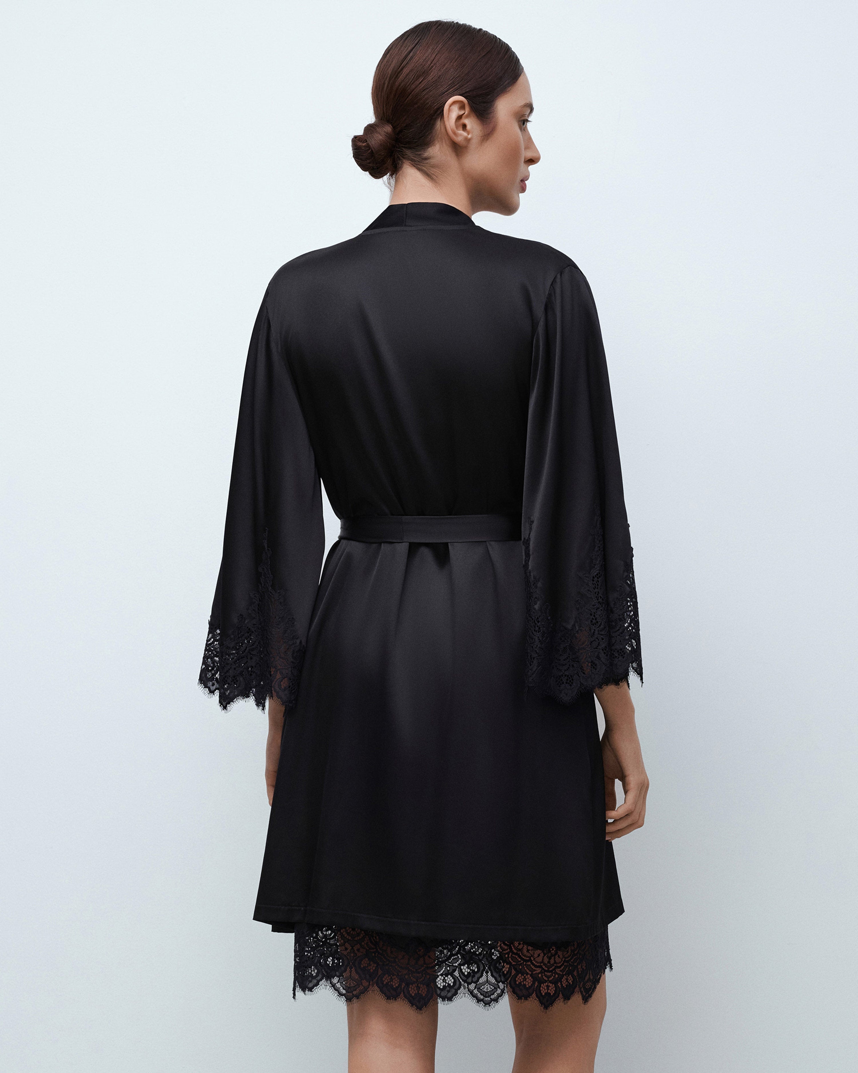 Silk Robe 04101SL black