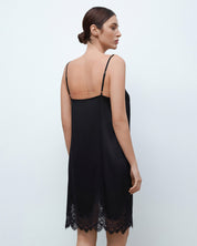 Silk Chemise spaghetti strap 04102SL black