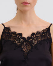 Silk cami shorts Set 04103SL black