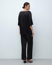 Silk loungewear Set 04105SL black