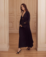 Silk Robe 04107SL black