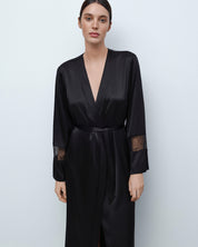 Silk Robe 04107SL black