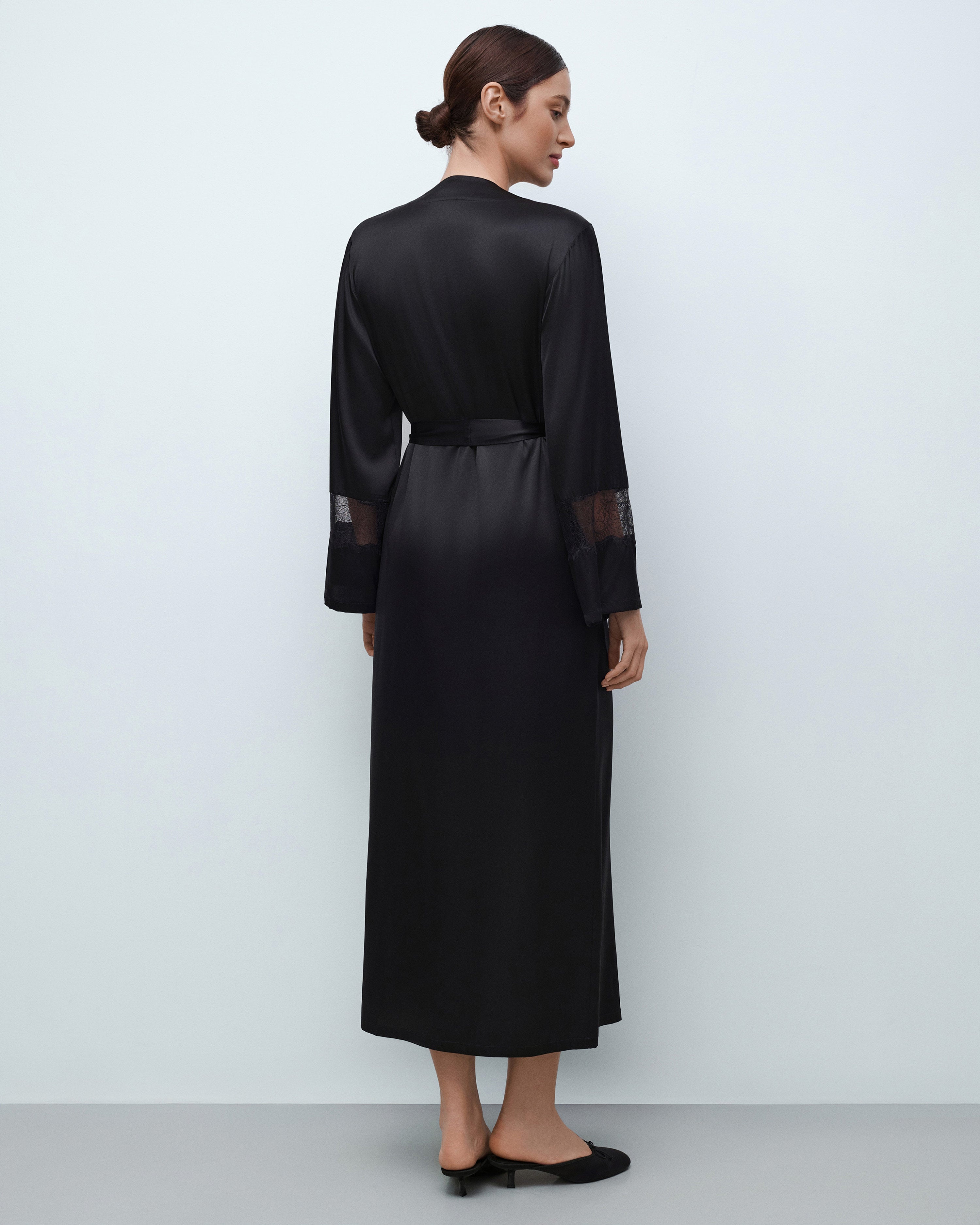 Silk Robe 04107SL black