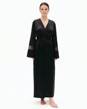 Silk Robe 04107SL black