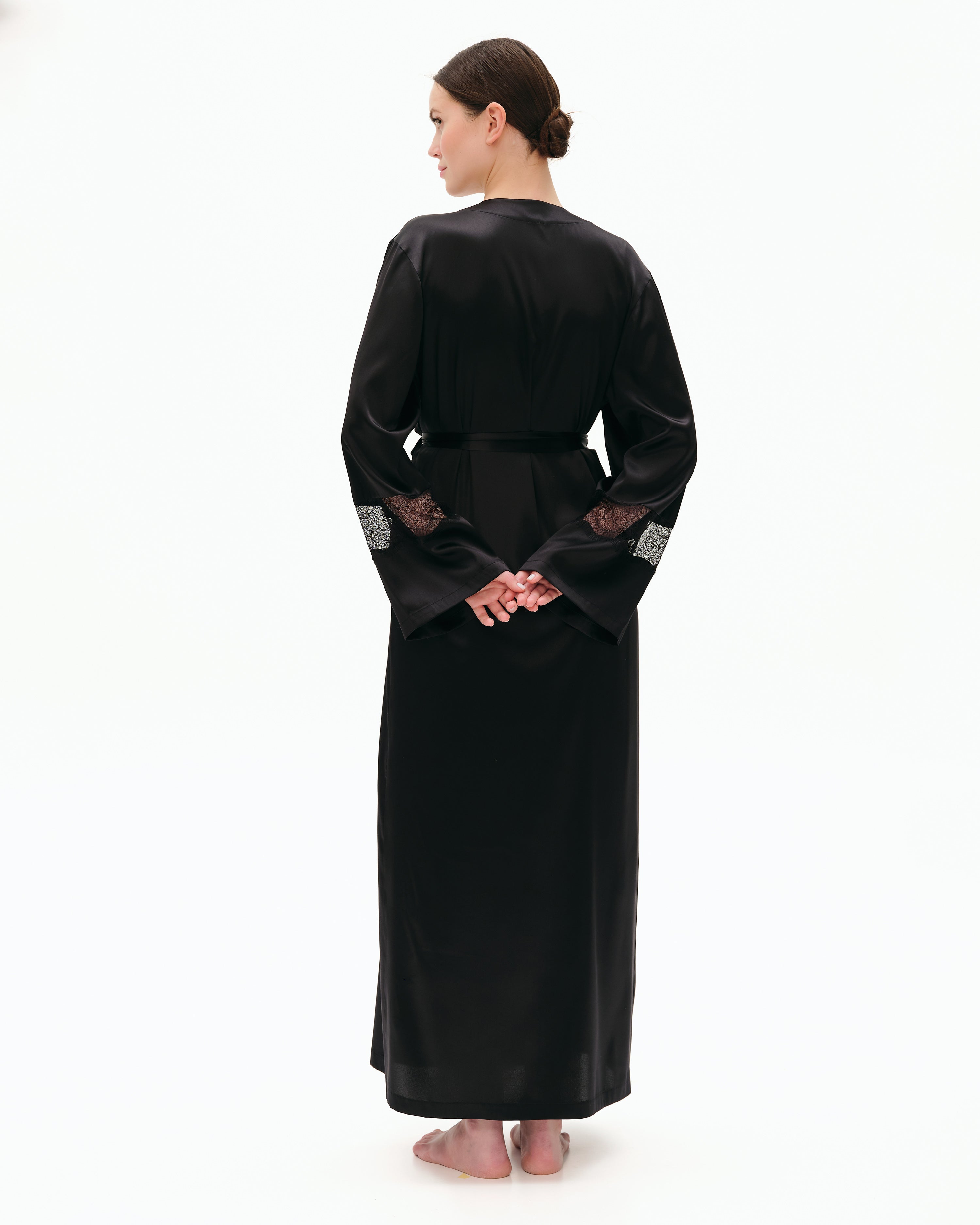 Silk Robe 04107SL black