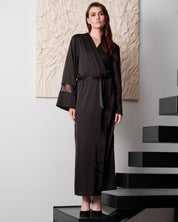 Silk Robe 04107SL black