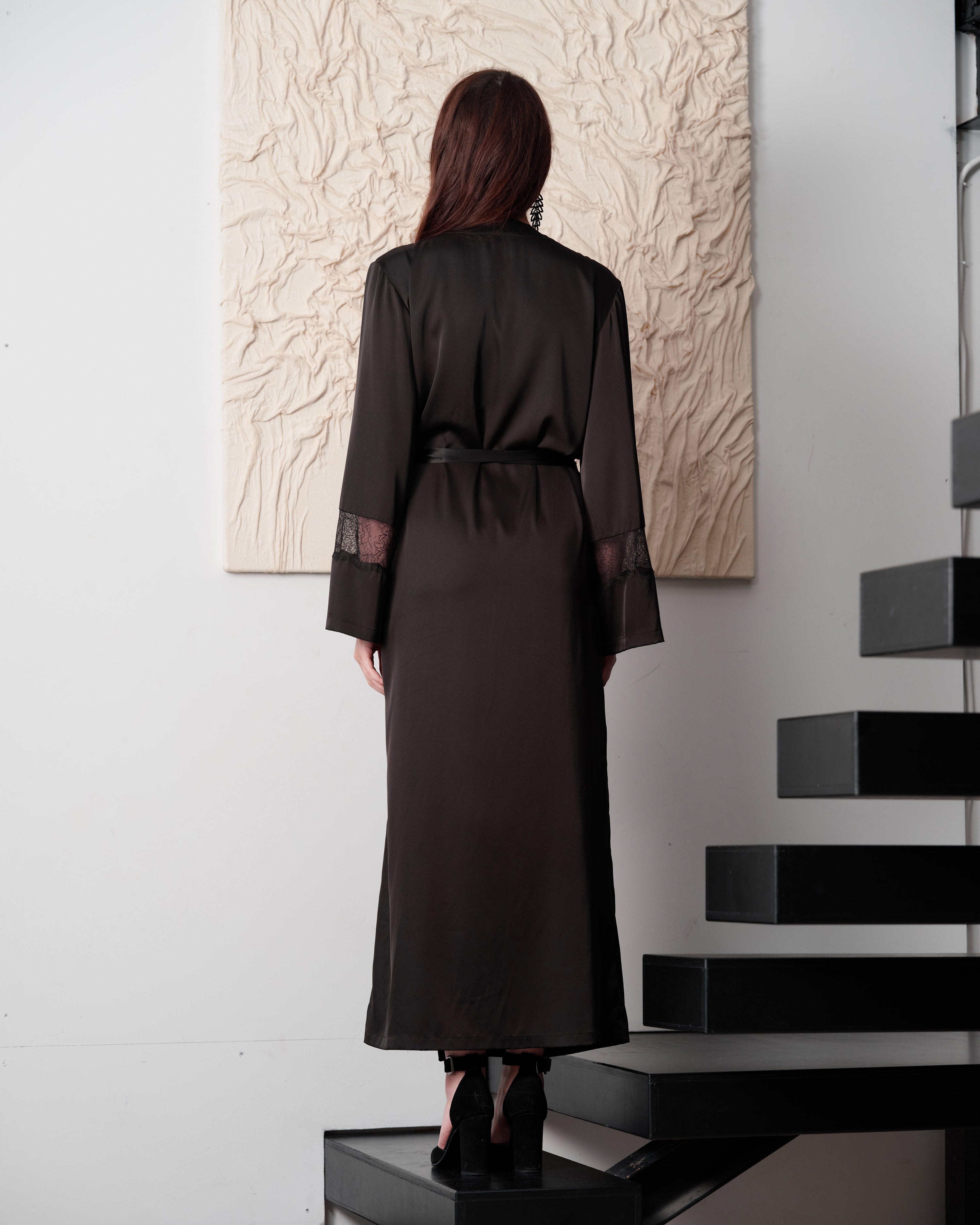 Silk Robe 04107SL black