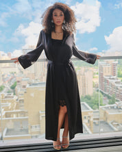 Silk Robe 04107SL black