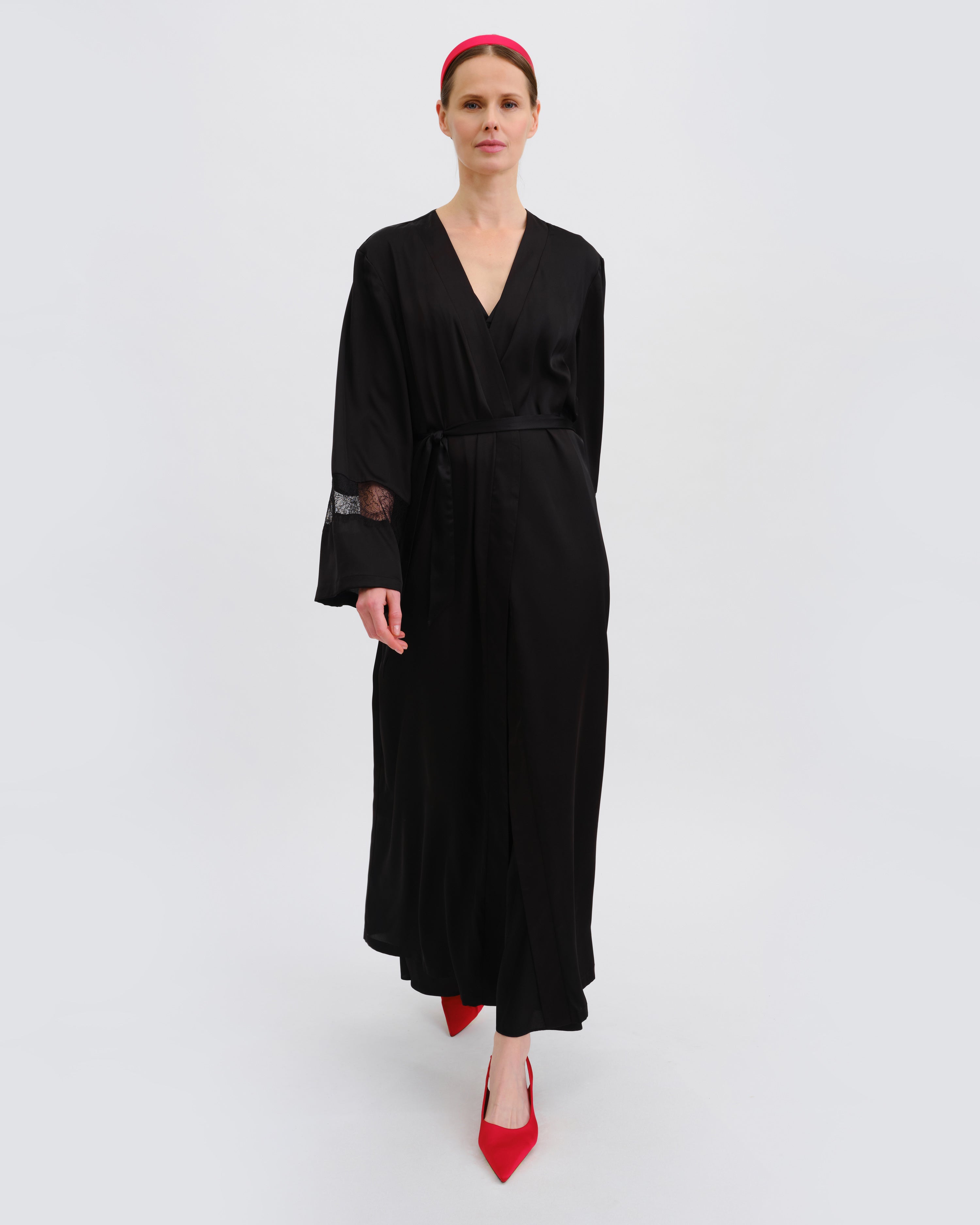 Silk Robe 04107SL black