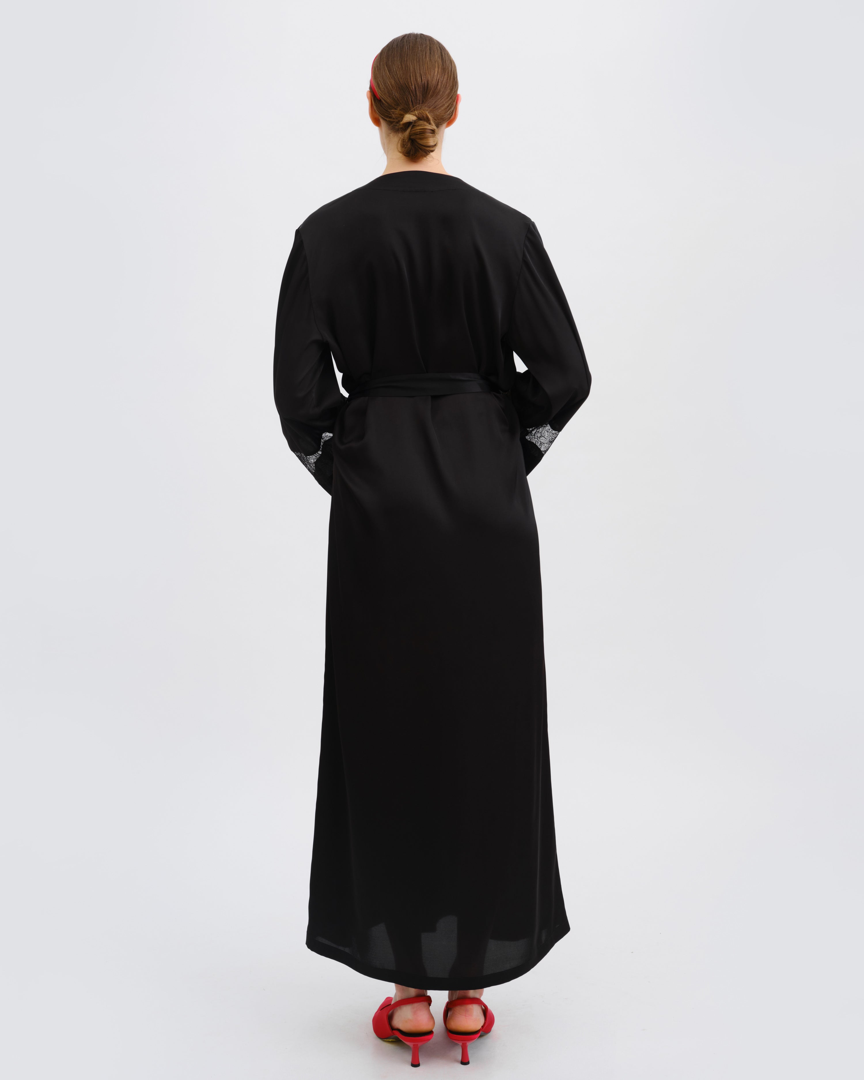 Silk Robe 04107SL black