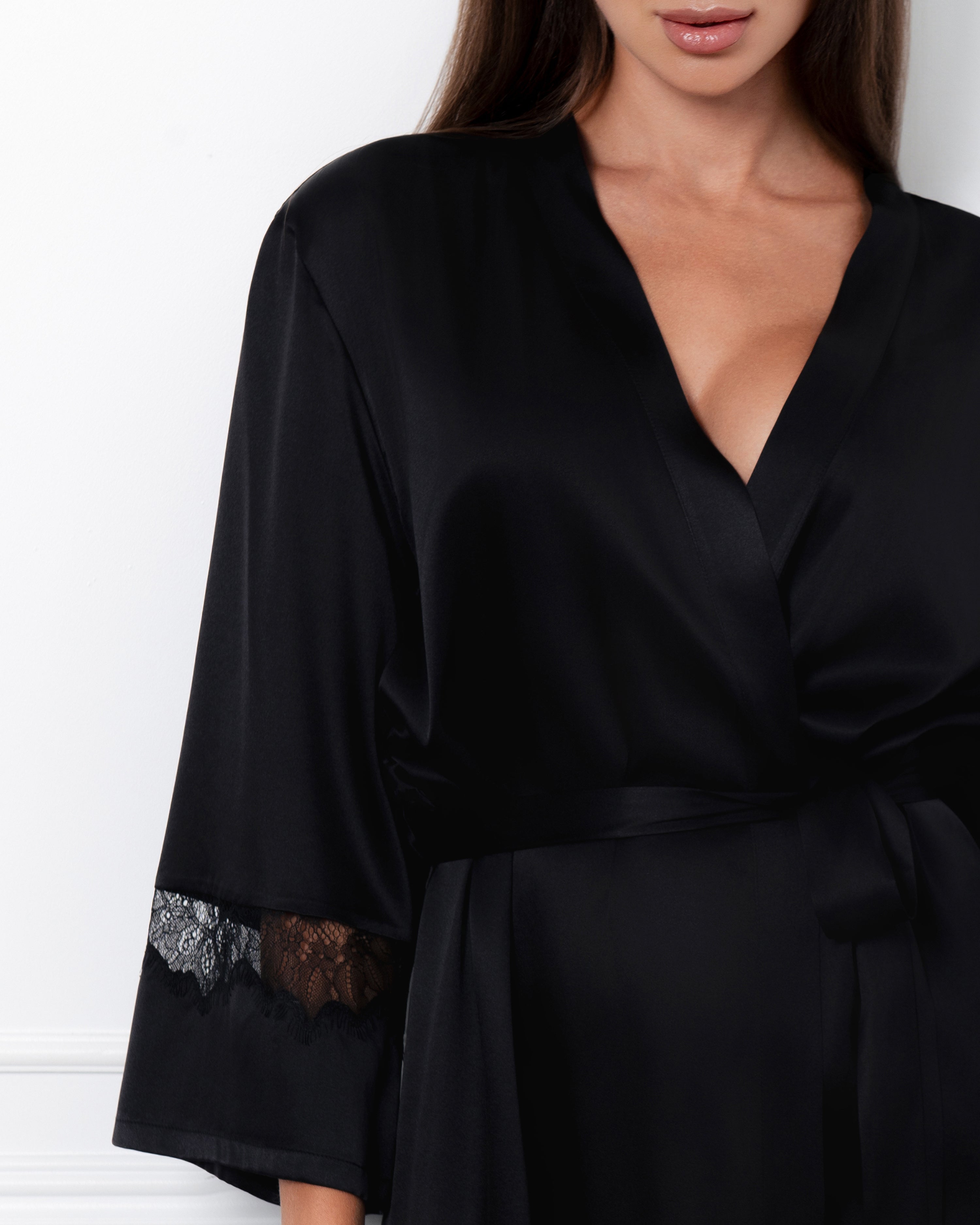 Silk Robe mini 04120SL black