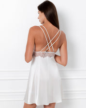 Silk Chemise spaghetti strap 04121SL ivory