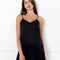 Silk Chemise spaghetti strap 04124SL black