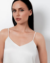 Silk Chemise spaghetti strap 04124SL ivory