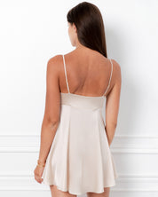 Silk chemise Babydoll 04125SL champagne