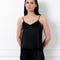 Silk cami shorts Set 04126SL black
