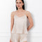 Silk cami shorts Set 04126SL champagne