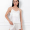 Silk cami shorts Set 04126SL ivory