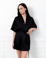 Silk Kimono 04127SL black