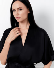 Silk Kimono 04127SL black