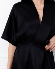 Silk Kimono 04127SL black
