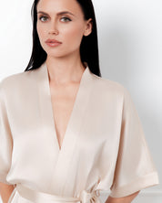 Silk Kimono 04127SL champagne