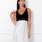 Silk Chemise breast support 04132SL ivory/black