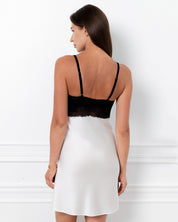 Silk Chemise breast support 04132SL ivory/black