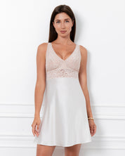 Silk Chemise breast support 04132SL ivory/champagne