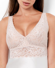Silk Chemise breast support 04132SL ivory/champagne