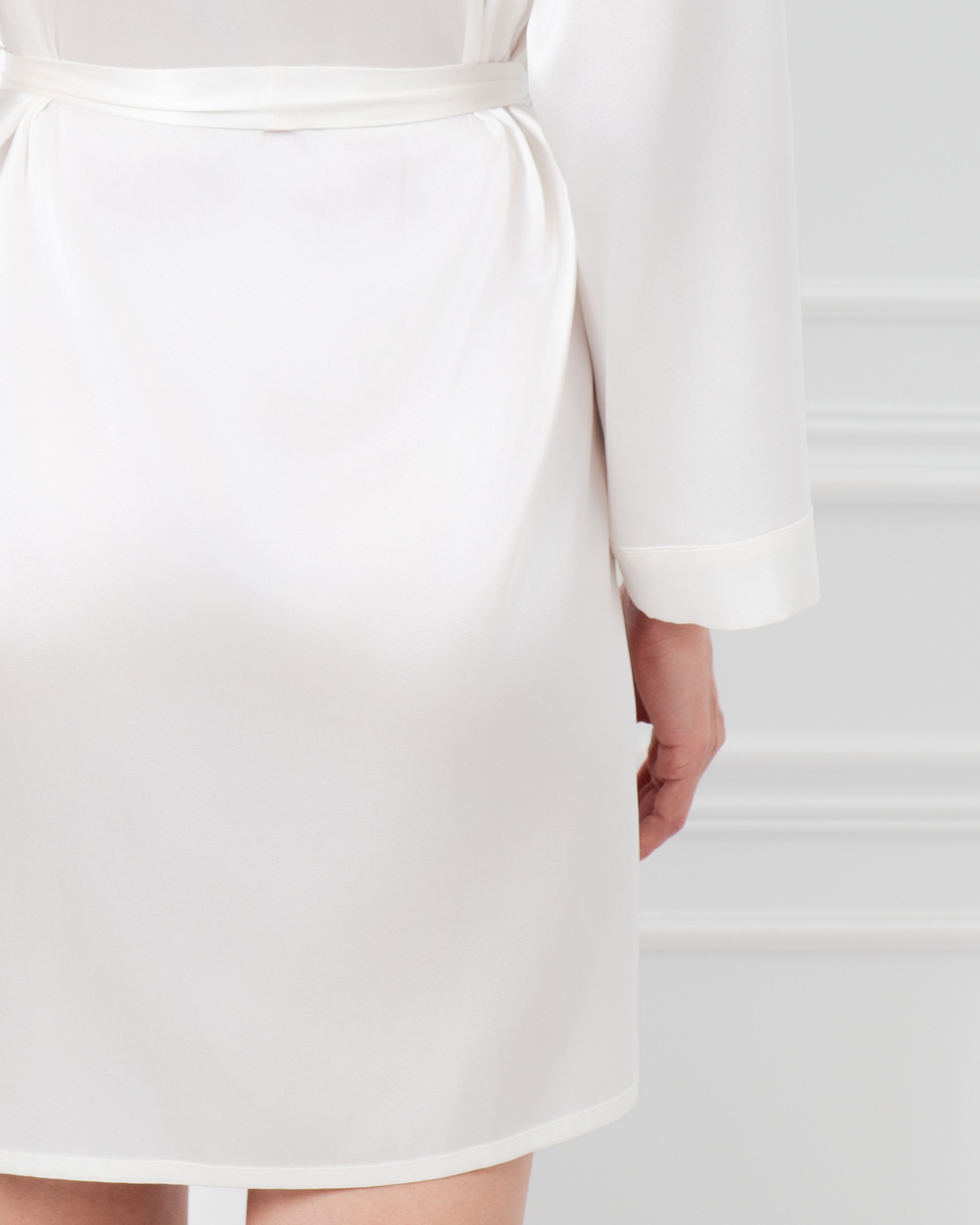 Silk Robe 04133SL ivory
