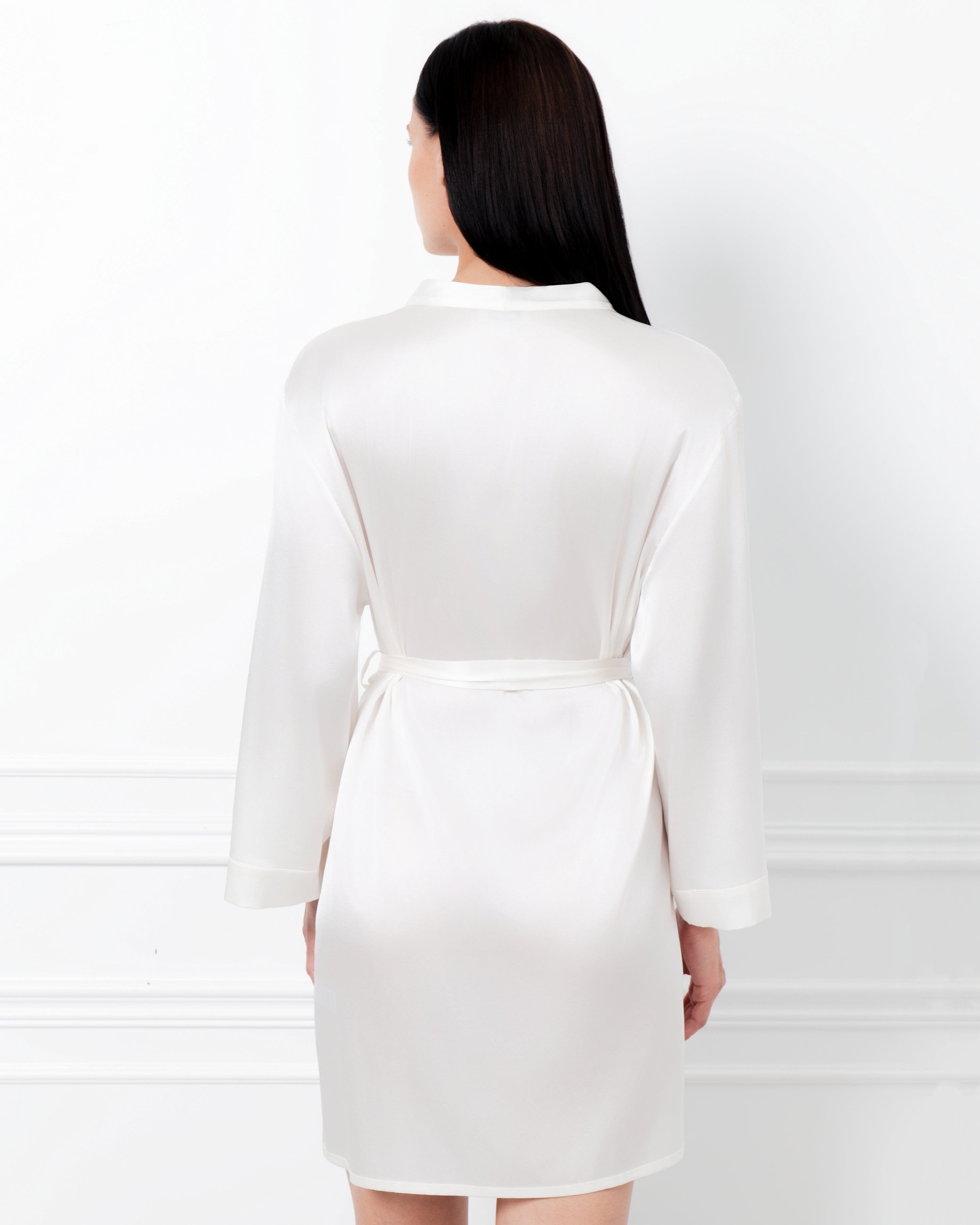 Silk Robe 04133SL ivory