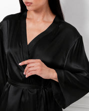 Silk Robe 04133SL black