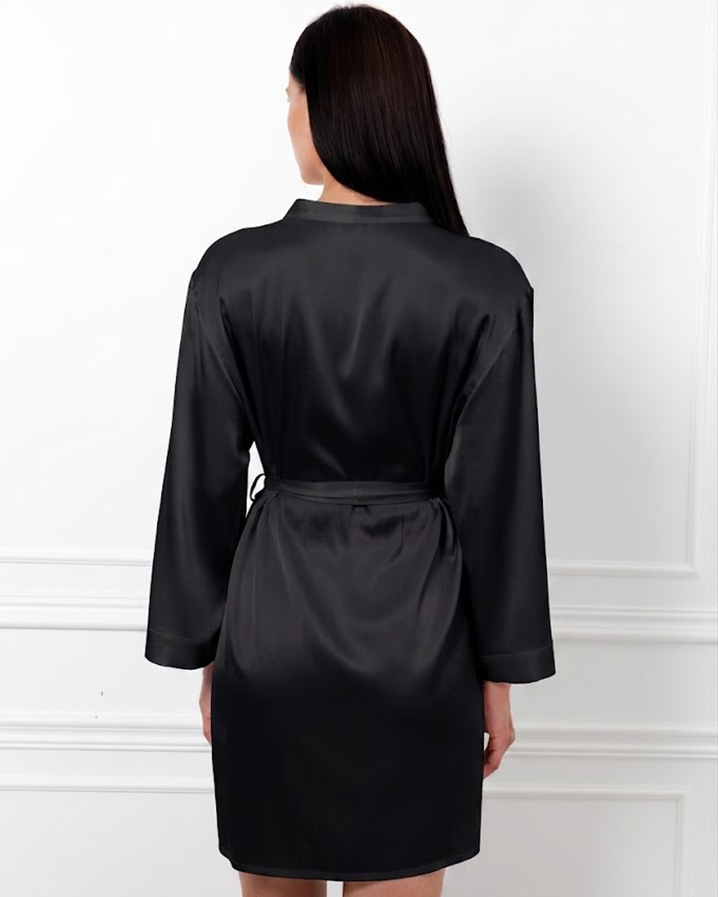 Silk Robe 04133SL black