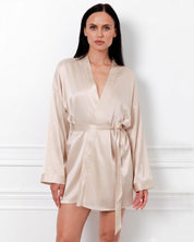 Silk Robe 04133SL champagne