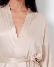Silk Robe 04133SL champagne