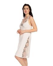Bamboo Chemise spaghetti strap 10101C ecru