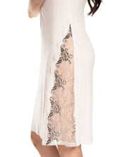 Bamboo Chemise spaghetti strap 10101C ecru