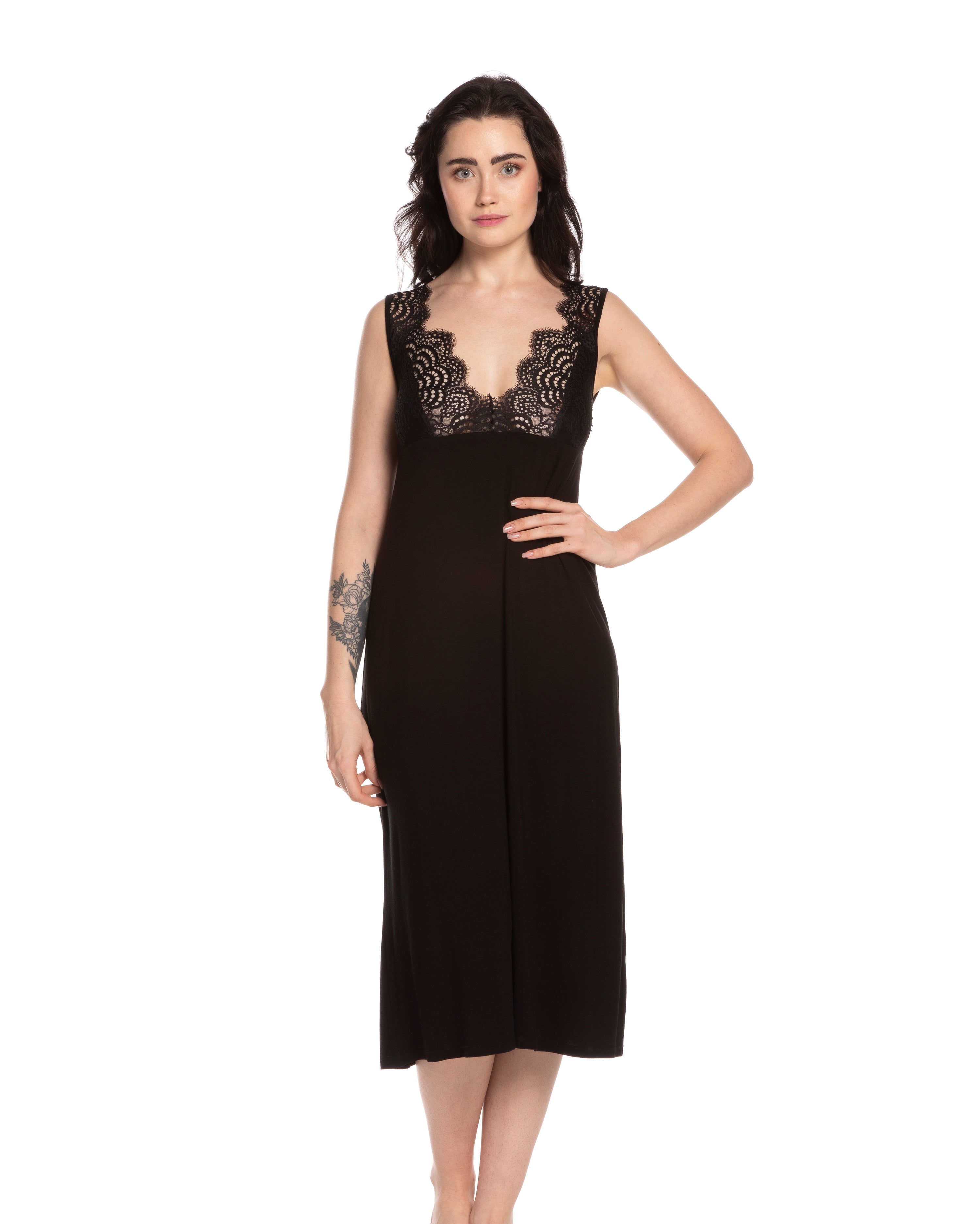 Bamboo Nightgown 10501C black