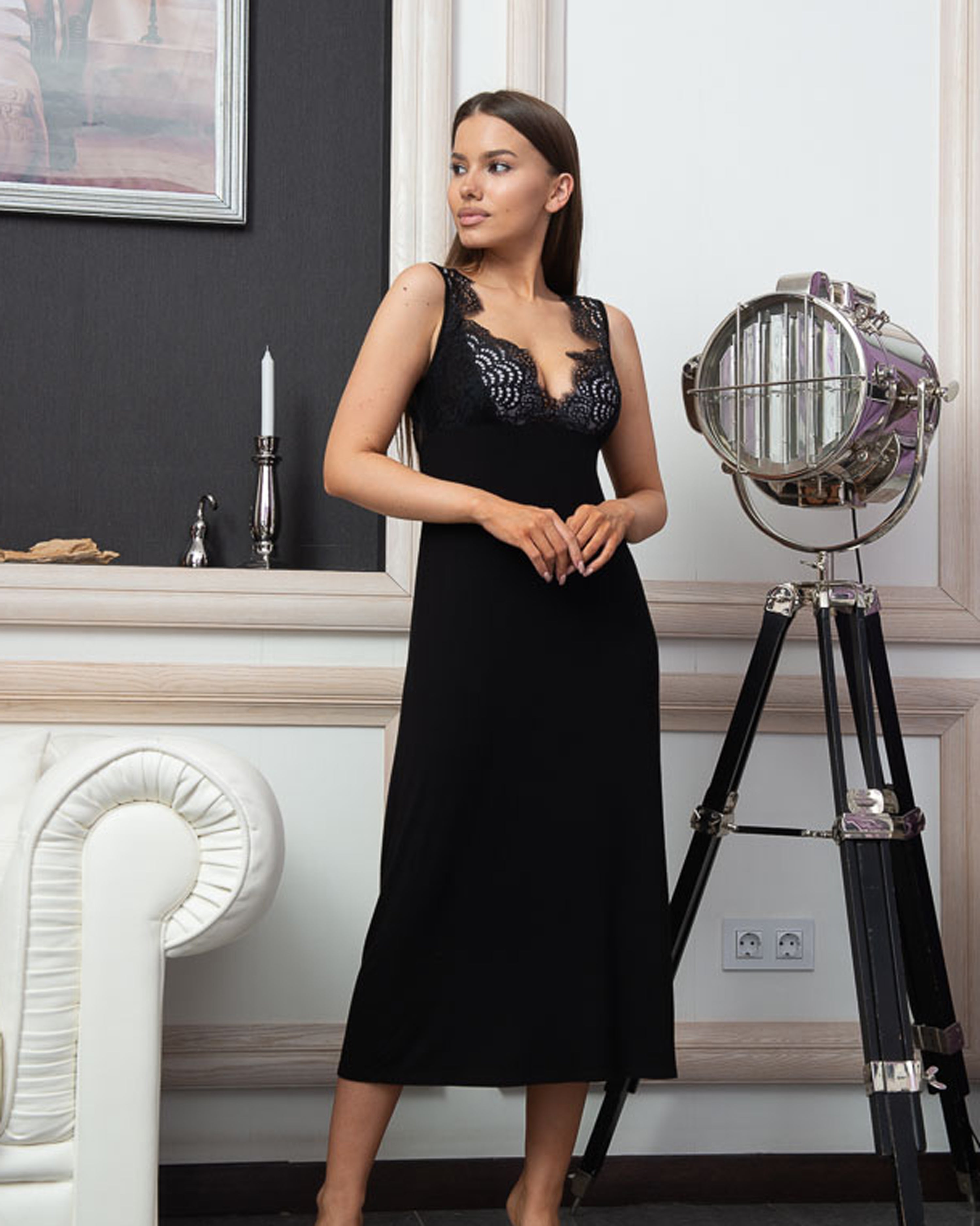 Bamboo Nightgown 10501C black