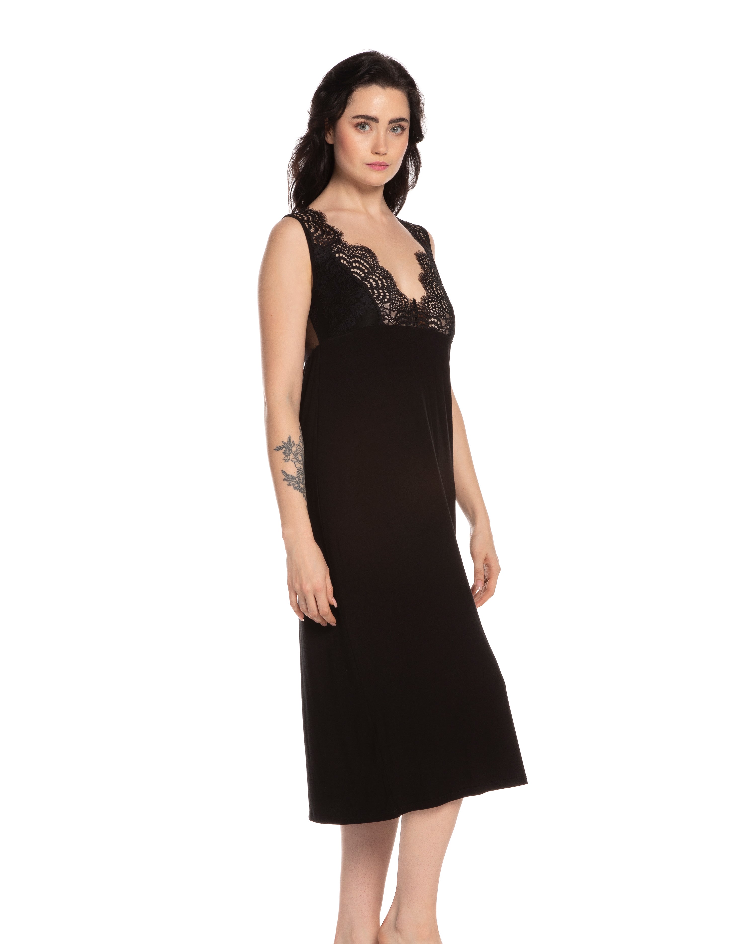 Bamboo Nightgown 10501C black