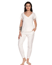 Velour home Set 10801C white