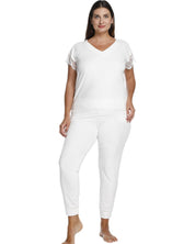 Velour home Set 10801C white