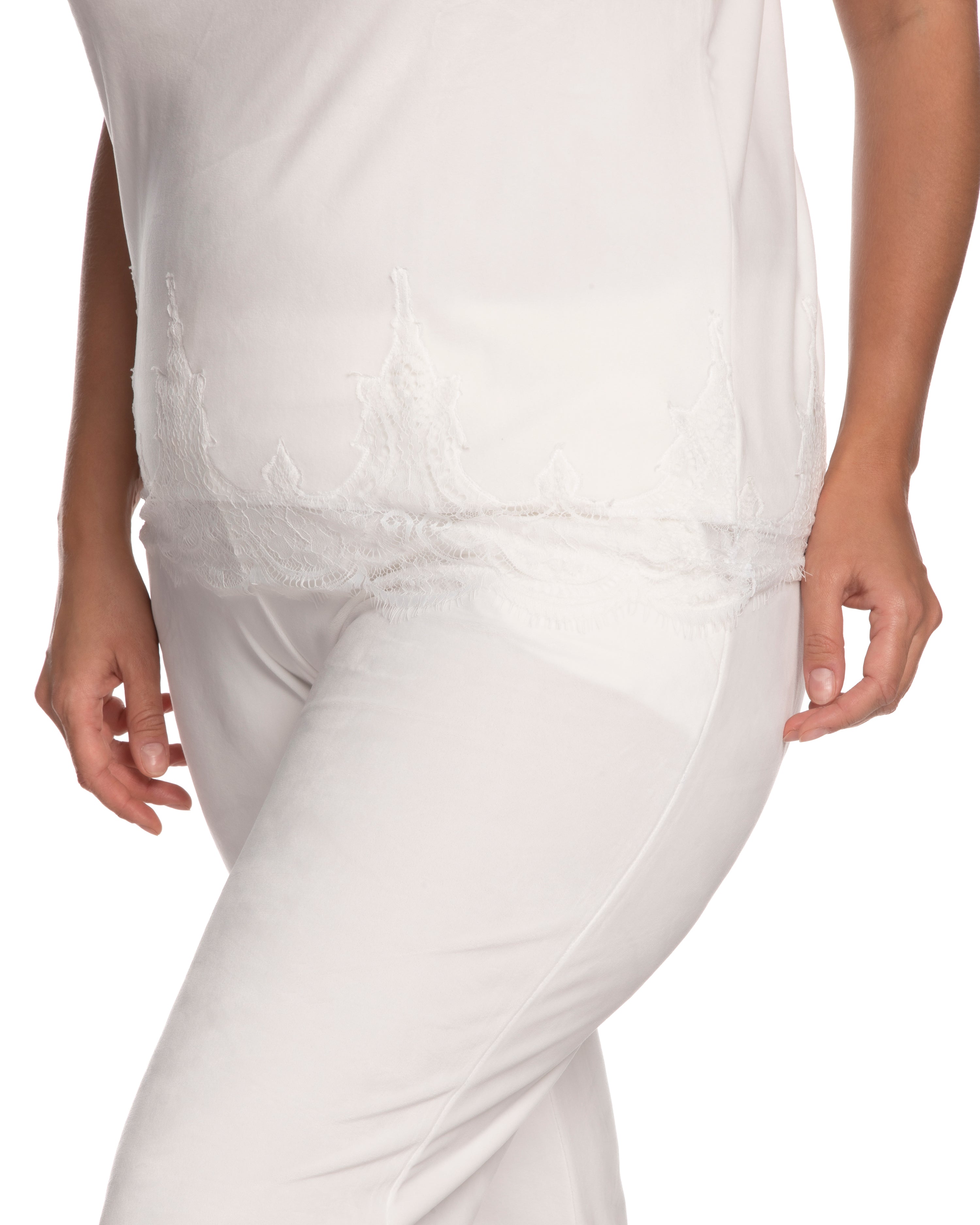 Velour home Set 10801C white