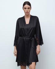 Silk Robe 04101SL black