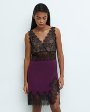 Bamboo Chemise breast support 03335 aubergine