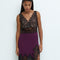 Bamboo Chemise breast support 03335 aubergine
