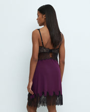 Bamboo Chemise breast support 03335 aubergine